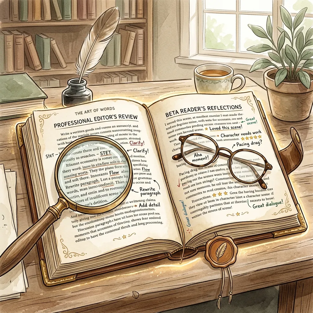 Bêta-lecteur ou correcteur pro : de qui avez-vous vraiment besoin ?